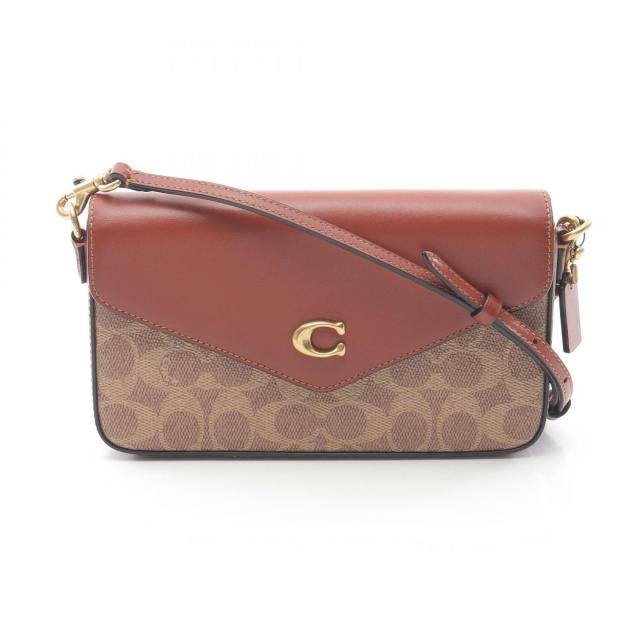 コーチ COACH ショルダーバッグ バッグ PVCコーティングキャンバス レザー レディース ベージュ系 / ブラウン系 C8442/B4NQ4 【新品】