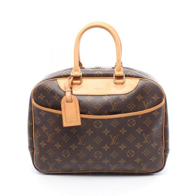 ルイ・ヴィトン LOUIS VUITTON ドーヴィル ボーリングヴァニティ ハンドバッグ バッグ PVCコーティングキャンバス レザー モノグラム レディース ブラウン系 M47270 【中古】