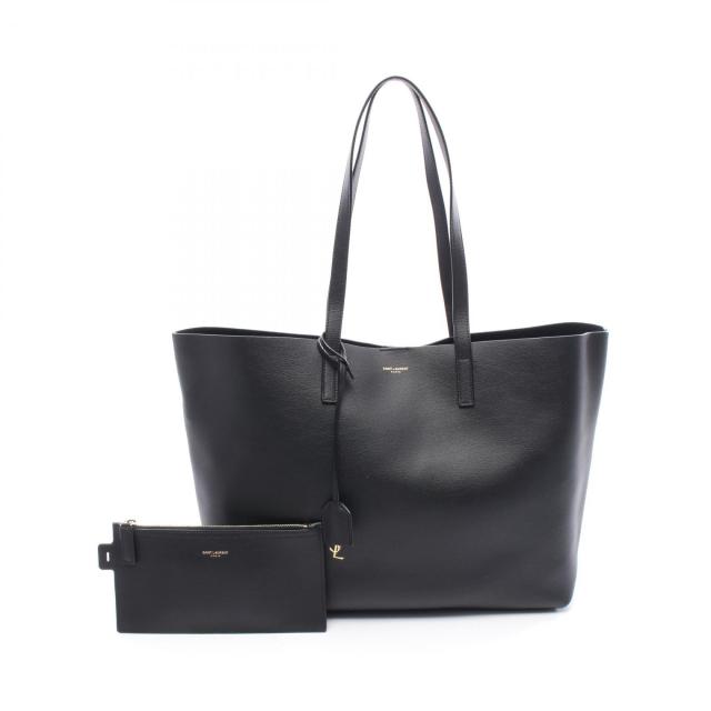 美品✨サンローラン ショッピングトートバッグ ブラック レザー A4収納可 美品✨サンローラン ショッピングトートバッグ ブラック レザー