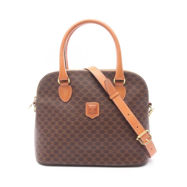 セリーヌ CELINE マカダム ハンドバッグ バッグ PVCコーティング  