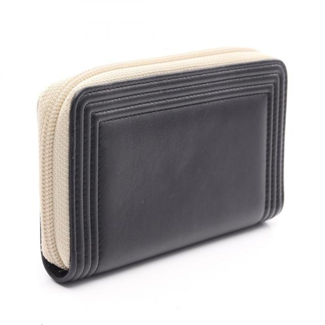 シャネル CHANEL ボーイシャネル ラウンド財布 財布 レザー レディース