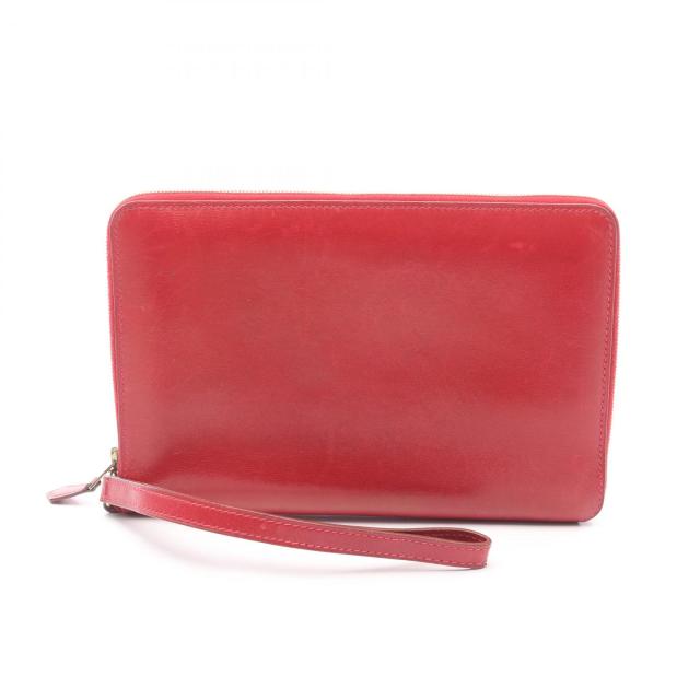 エルメス HERMES チャーリー トラベルケース ルージュヴィフ ラウンド  