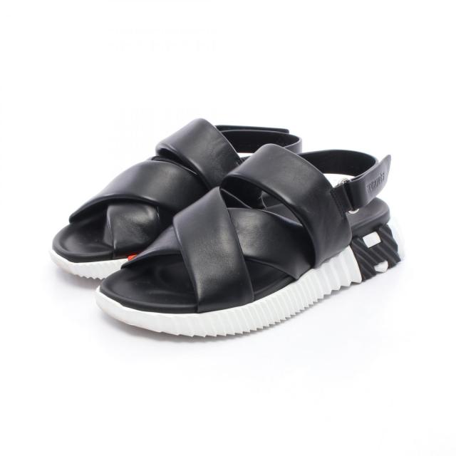 エルメス HERMES エレクトリック サンダル 靴 レザー レディース ブラック系 【中古】