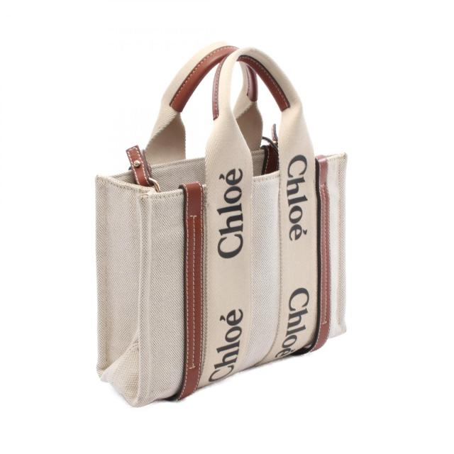 Chloé トートバッグ ベージュ ブラウン Chloé トートバッグ ベージュとブラウン キャンバス クロエ Chloe