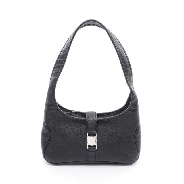 サルヴァトーレフェラガモ Salvatore Ferragamo ショルダーバッグ バッグ レザー レディース ブラック系 21 0734 【中古】