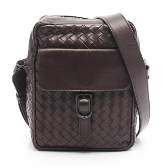 ボッテガヴェネタ BOTTEGA VENETA イントレチャート ショルダーバッグ バッグ レザー レディース ブラウン系 【中古】