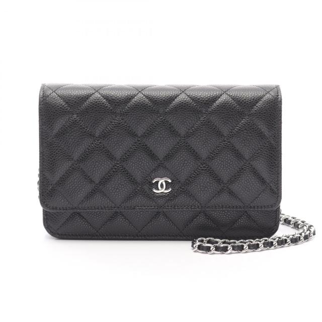 シャネル CHANEL マトラッセ ショルダーバッグ バッグ キャビアスキン(グレインドカーフ) レディース ブラック系 AP0250 【中古】