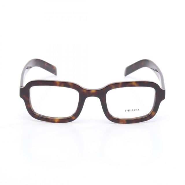 プラダ PRADA 伊達 メガネ 衣料品 プラスチック メンズ レディース ブラウン系 【中古】