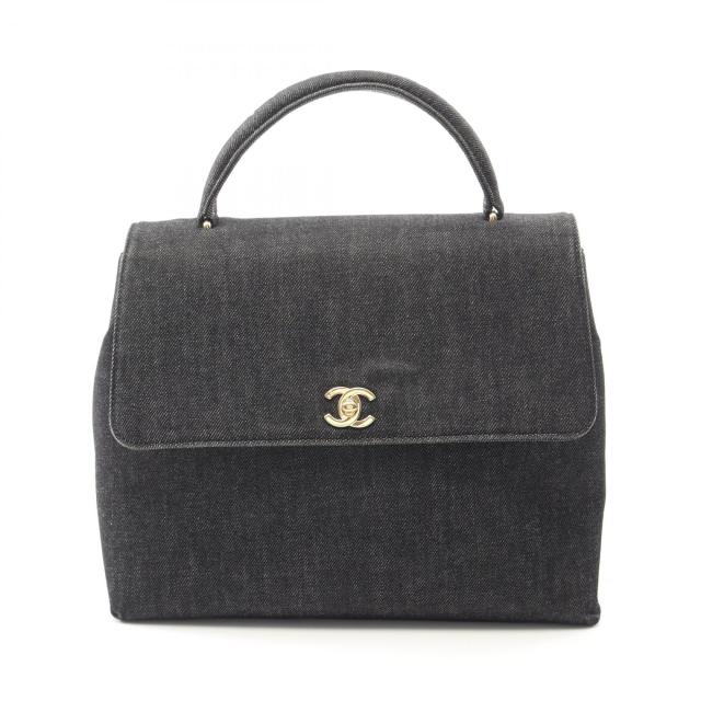 シャネル CHANEL ココマーク ハンドバッグ バッグ デニム レディース グレー系 【中古】