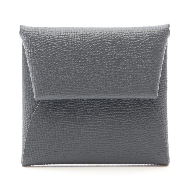 エルメス HERMES バスティア グリミスティ ケース 財布 ヴォーエプソン ヴォーエプソン レディース グレー系 【中古】