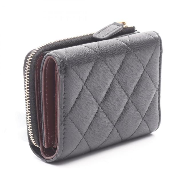 シャネル CHANEL クラシック スモールウォレット マトラッセ 三つ折り  