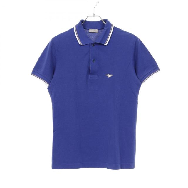 【特価】Dior HOMME/ディオールオム：Bee刺繍ポロシャツ・サイズM ディオール・オム DIOR HOMME BEE刺繍 ポロシャツ 衣料品 トップス