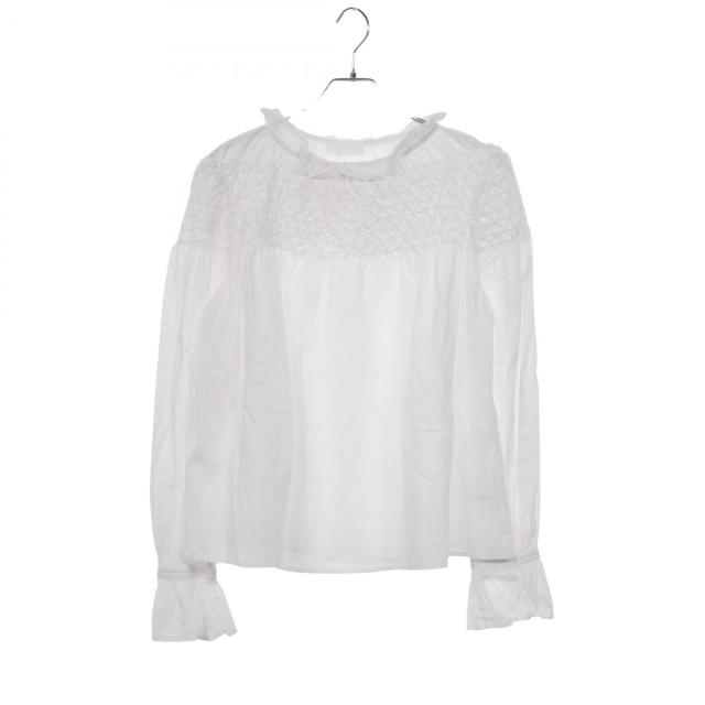 マーレット Merlette MAJORELLE マジョレレ スモック ブラウス 衣料品 トップス コットン レディース ホワイト系 【中古】