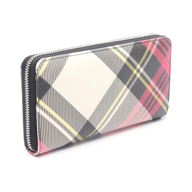 ヴィヴィアンウエストウッド Vivienne Westwood CLASSIC ZIP ROUND WALLET オーブ ラウンド長財布 財布 PVCコーティングキャンバス レディース ピンク系 / ブラック系 / マルチカラー 51050023S0012O101 【新品】 ヴィヴィアンウエストウッド Vivienne Westwood CLASSIC ZIP ROUND