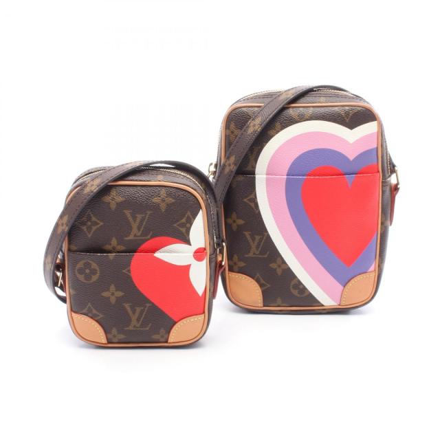 ルイ・ヴィトン LOUIS VUITTON パナム セット ショルダーバッグ バッグ PVCコーティングキャンバス レザー レディース ブラウン系 / マルチカラー M57450 【中古】