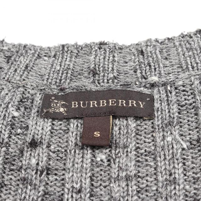 BURBERRY BLUE LABEL リブニット フード付き カーディガン BURBERRY