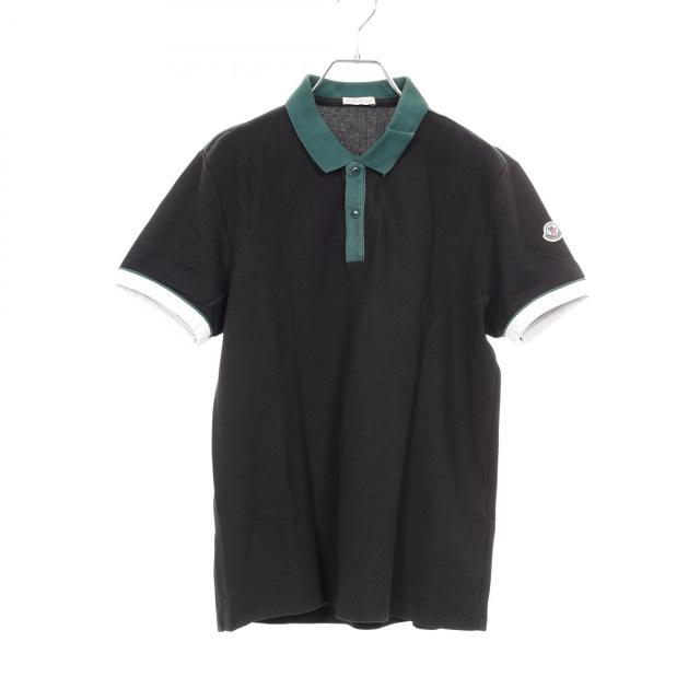 モンクレール MONCLER ポロシャツ 衣料品 トップス コットン メンズ ブラック系 / グリーン系 8320700 【中古】
