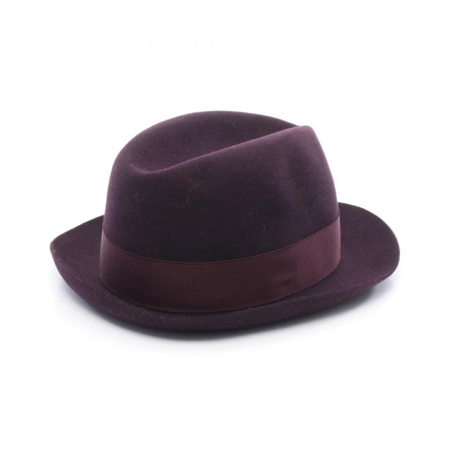 Borsalino ボルサリーノ　ハット　パープル　箱なし Borsalino ボルサリーノ ハット パープル 箱なし