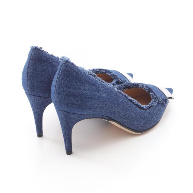 セルジオロッシ Sergio Rossi パンプス 靴 デニム レディース ネイビー系 A78950 【中古】 セルジオロッシ Sergio Rossi パンプス 靴 デニム レディース ネイビー