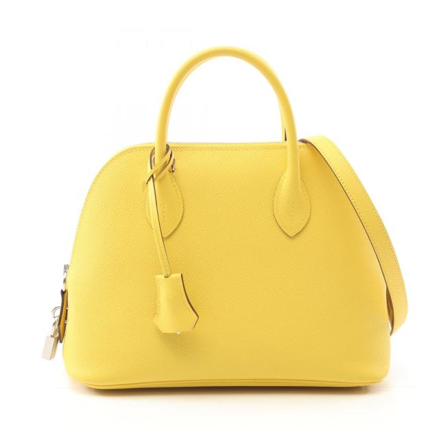エルメス HERMES ボリード1923 25 ハンドバッグ バッグ レザー ヴォーエプソン ヴォーエプソン レディース イエロー系 【中古】