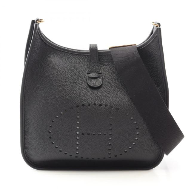 エルメス HERMES エヴリン 3 トロワ PM ショルダーバッグ バッグ レザー トリヨンクレマンス トリヨンクレマンス レディース ブラック系 【中古】