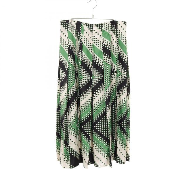 グッチ GUCCI スカート 衣料品 ボトムス シルク レディース グリーン系 / ブラック系 / ベージュ系 409370 【中古】