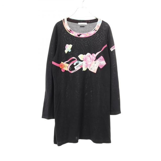 レオナールスポーツ LEONARD SPORT ワンピース 衣料品 トップス シルク コットン レディース ブラック系 / マルチカラー 537141 【中古】