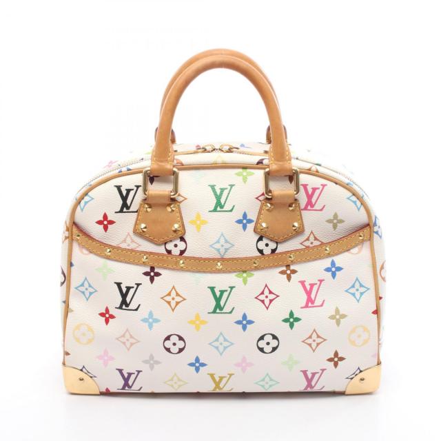ルイ・ヴィトン LOUIS VUITTON トゥルーヴィル ハンドバッグ バッグ PVCコーティングキャンバス レザー モノグラム・マルチカラー レディース ホワイト系 M92663 【中古】