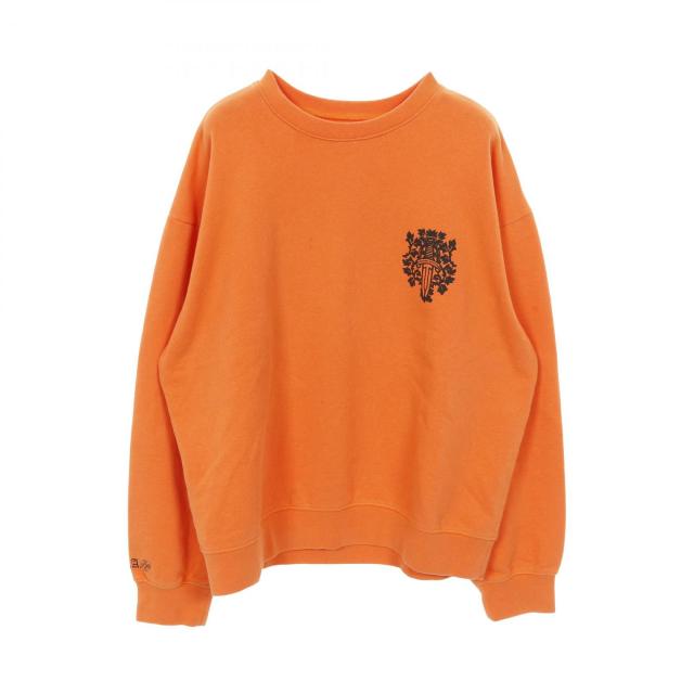 クロムハーツ CHROME HEARTS Vine Dagger プリント スウェット 衣料品 トップス コットン メンズ オレンジ系 - 【中古】