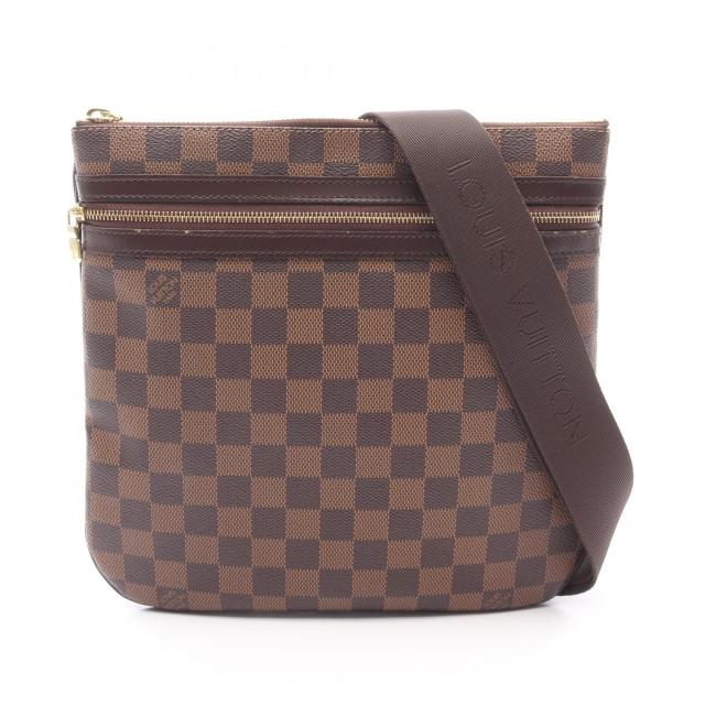 ルイ・ヴィトン LOUIS VUITTON ポシェット ボスフォール ショルダーバッグ バッグ PVCコーティングキャンバス レザー ダミエ レディース ブラウン系 N51111 【中古】