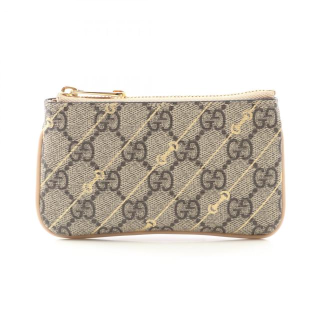 GUCCI 折り財布 コンパクト GGスプリーム ホースビット アイボリー GUCCI 折り財布 コンパクト GGスプリーム ホースビット アイボリー