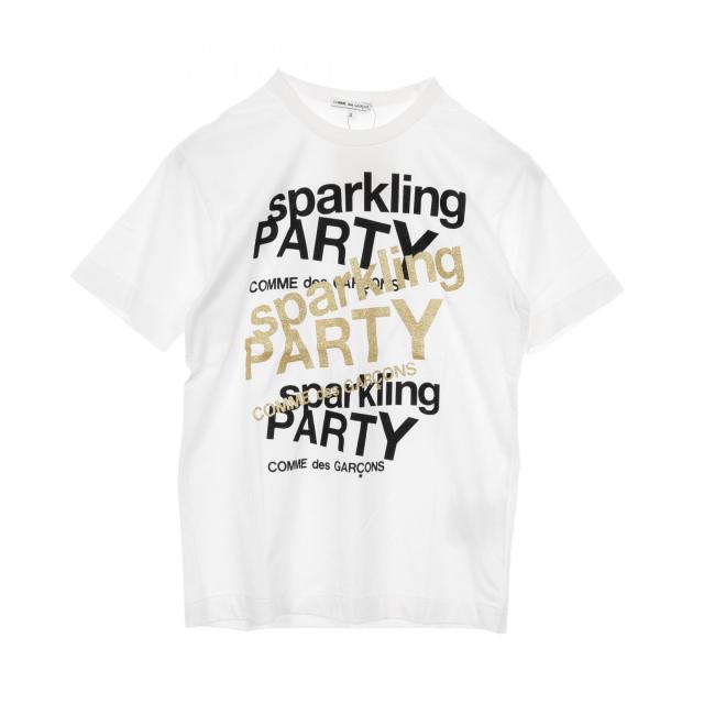 コムデギャルソン COMME des GARCONS sparkling party カットソー 衣料品 トップス コットン メンズ ホワイト系 / ブラック系 / ゴールド系 【中古】