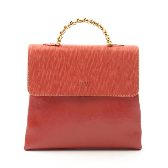 【美品】 ロエベ ベラスケス ハンドバッグ バニティ レザー ヴィンテージ ロエベ LOEWE ベラスケスハンドバッグ レッド レザー レディース