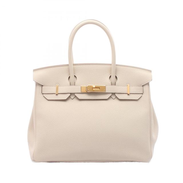 エルメス HERMES バーキン30 クレ ハンドバッグ バッグ トゴ トゴ レディース アイボリー系 027633CC 【中古】