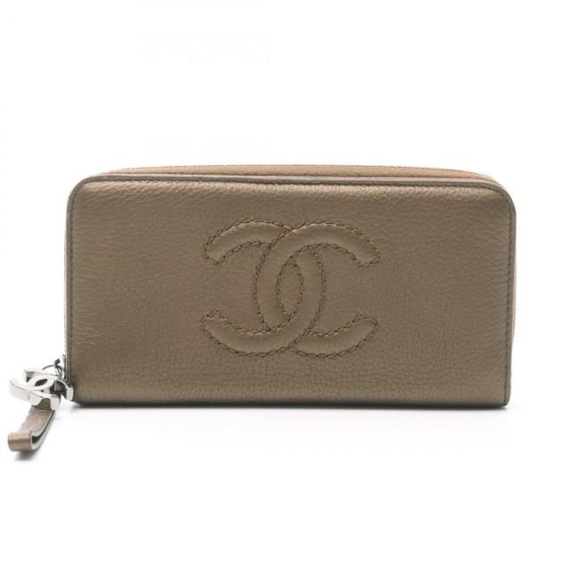 CHANEL シャネル 財布 - ライトブラウン レザー CHANEL シャネル CHANEL シャネル 財布 - ライトブラウン レザー CHANEL シャネル