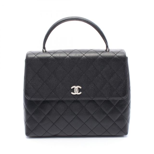 シャネル CHANEL マトラッセ トップハンドルバッグ ハンドバッグ バッグ カーフ（牛革） レディース ブラック系 A12397 【中古】