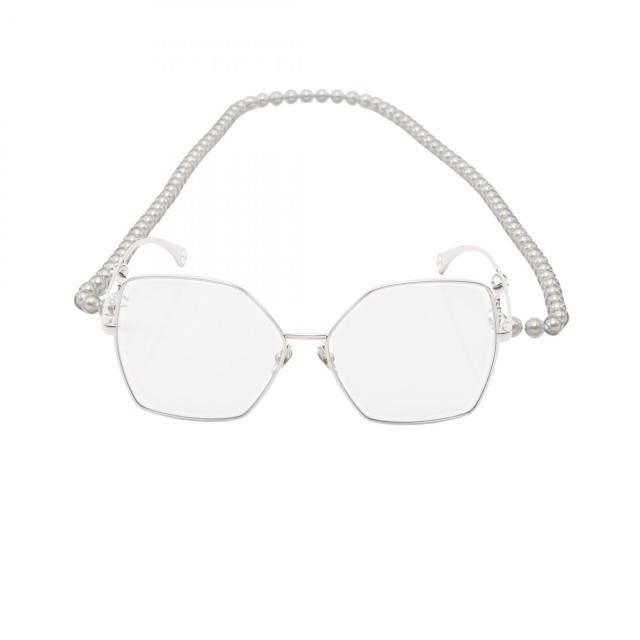 シャネル CHANEL ココマーク サングラス 衣料品 GP / プラスチック レディース シルバー系 【中古】