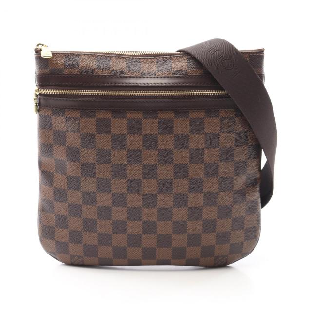 ルイ・ヴィトン LOUIS VUITTON ポシェット ボスフォール ショルダーバッグ バッグ PVCコーティングキャンバス レザー ダミエ レディース ブラウン系 N51111 【中古】