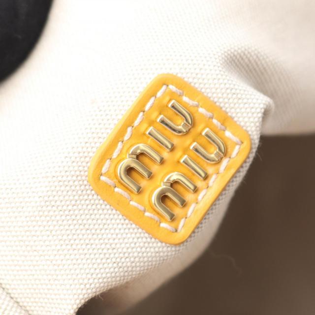ミュウ ミュウ Miu Miu トートバッグ バッグ キャンバス レディース