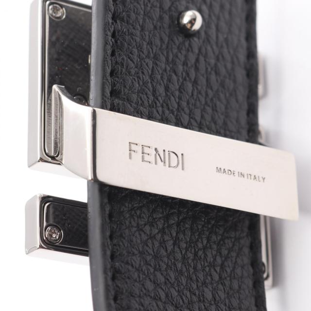 フェンディ FENDI FFスクエア ベルト 衣料品 レザー メンズ ブラック系 / グレー系 7C0535AFF1F0GXN95 【新品】 フェンディ FENDI FFスクエア ベルト 衣料品 レザー メンズ ブラック系