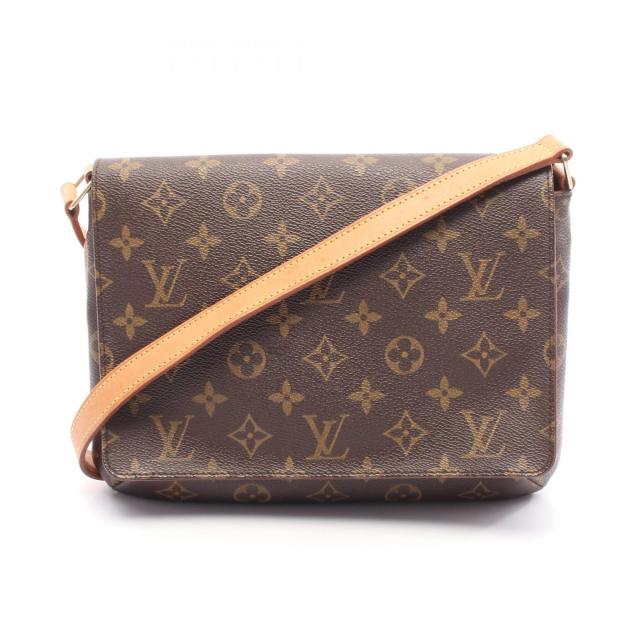 ルイ・ヴィトン LOUIS VUITTON ミュゼットタンゴ ショートストラップ ショルダーバッグ バッグ PVCコーティングキャンバス レザー モノグラム レディース ブラウン系 M51257 【中古】