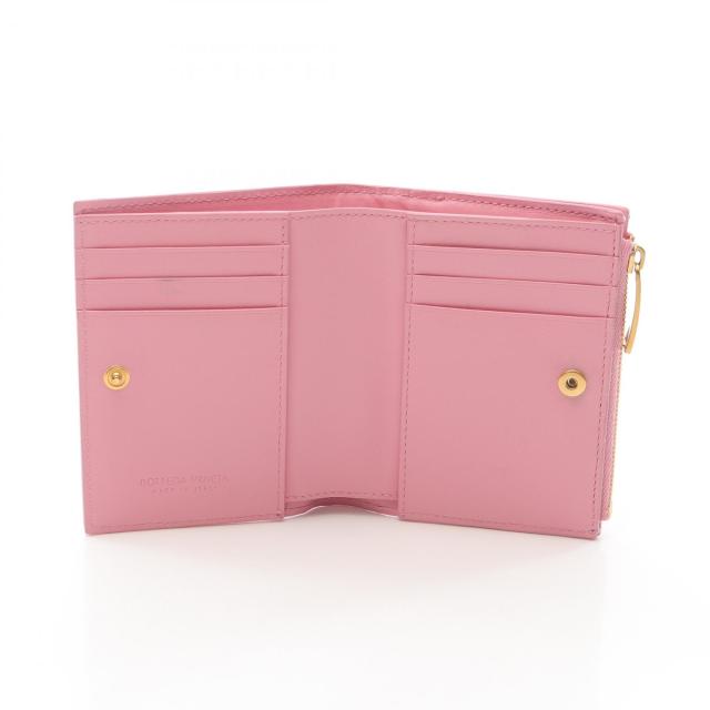 Bottega Veneta 二つ折り財布 イントレチャート ピンクベージュ Bottega Veneta 二つ折り財布 イントレチャート ピンクベージュ