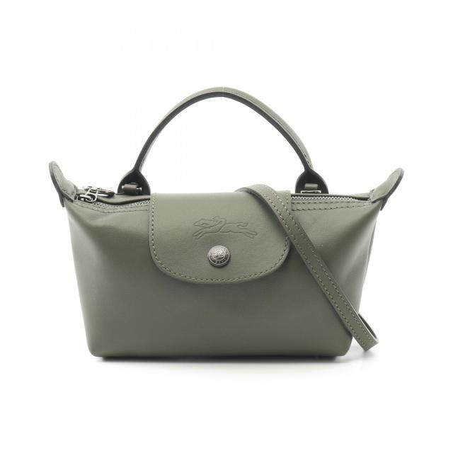 ロンシャン Longchamp ル プリアージュ エクストラ XS ポーチ ハンドバッグ バッグ レザー レディース カーキ系 34205987549 【新品】