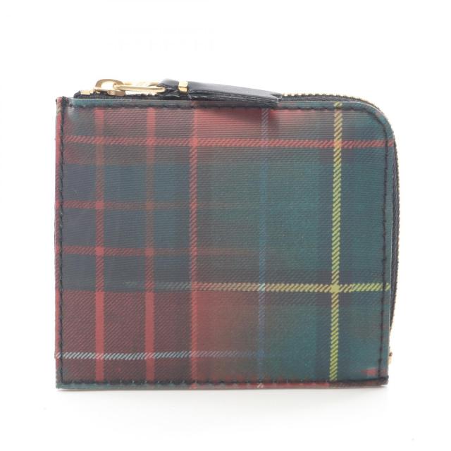 コムデギャルソン COMME des GARCONS タータンチェック ケース 財布 TPU レディース レッド系 / グリーン系 SA3100LT 【新品】