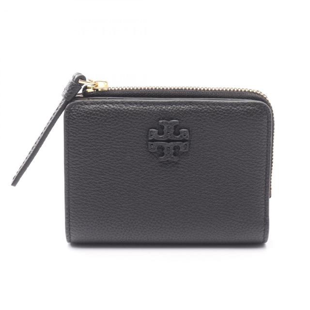 トリーバーチ Tory Burch MCGRAW マックグロー 二つ折り財布 財布 レザー レディース ブラック系 158904001 【新品】