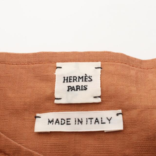 エルメス HERMES ボヘミアンショートドレス ガーゼ モザイク  