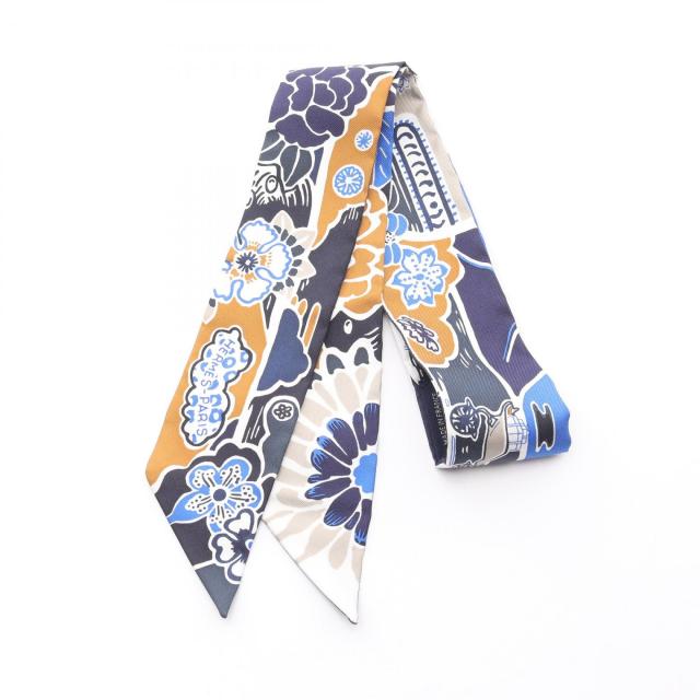 エルメスツィリー ブルー系 あんしん鑑定 HERMES Twilly エルメス