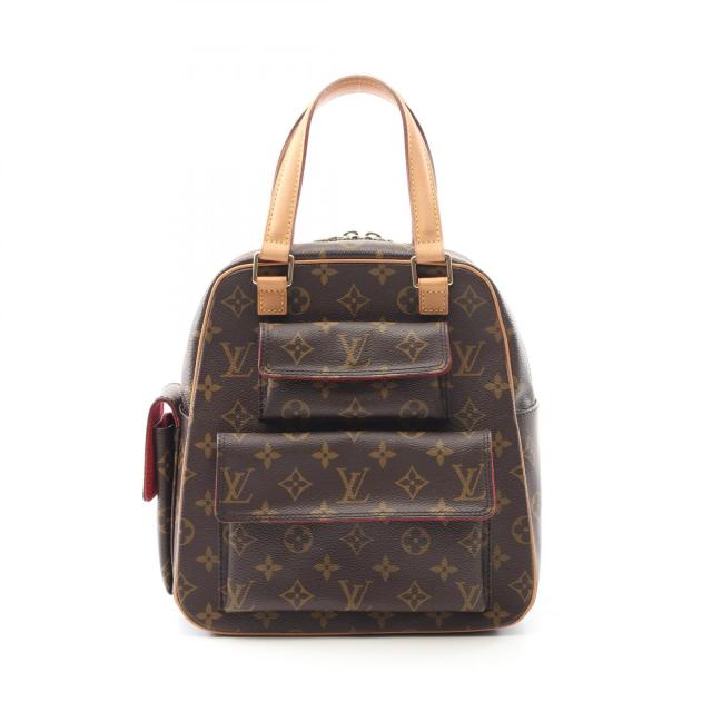 ルイ・ヴィトン LOUIS VUITTON エクサントリシテ ハンドバッグ バッグ PVCコーティングキャンバス レザー モノグラム レディース ブラウン系 M51161 【中古】