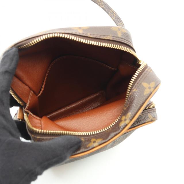 LOUIS VUITTON ルイヴィトン ショルダーバッグ ブラウン PVC ノエ パース モノグラム ショルダーバッグ PVC レザー ブラウン ルイ