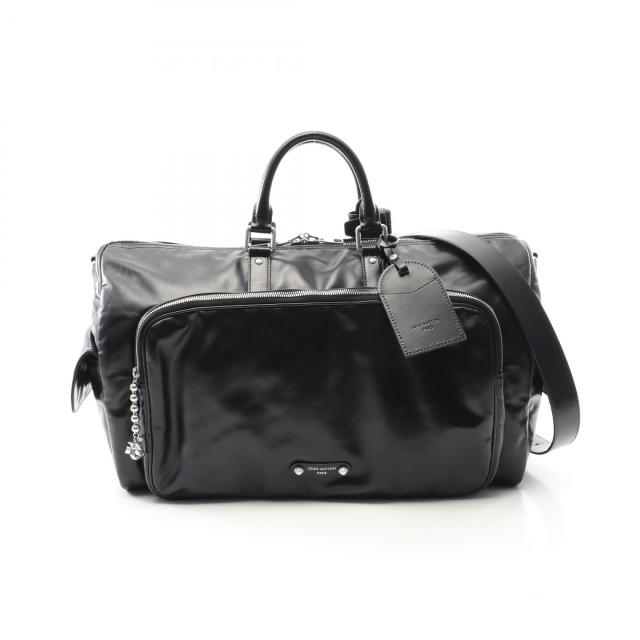 ルイ・ヴィトン LOUIS VUITTON キーポル カーゴ バンドリエール 50 ボストンバッグ バッグ レザー メンズ ブラック系 M13992 【中古】